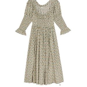 Doen Meribel midi smocked dress